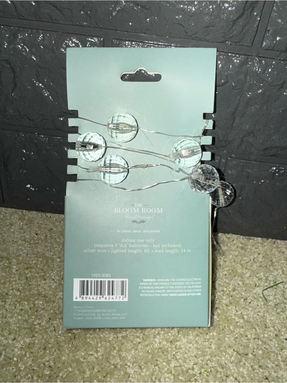 The Bloom Room floral boutique 25 clear LED lights New